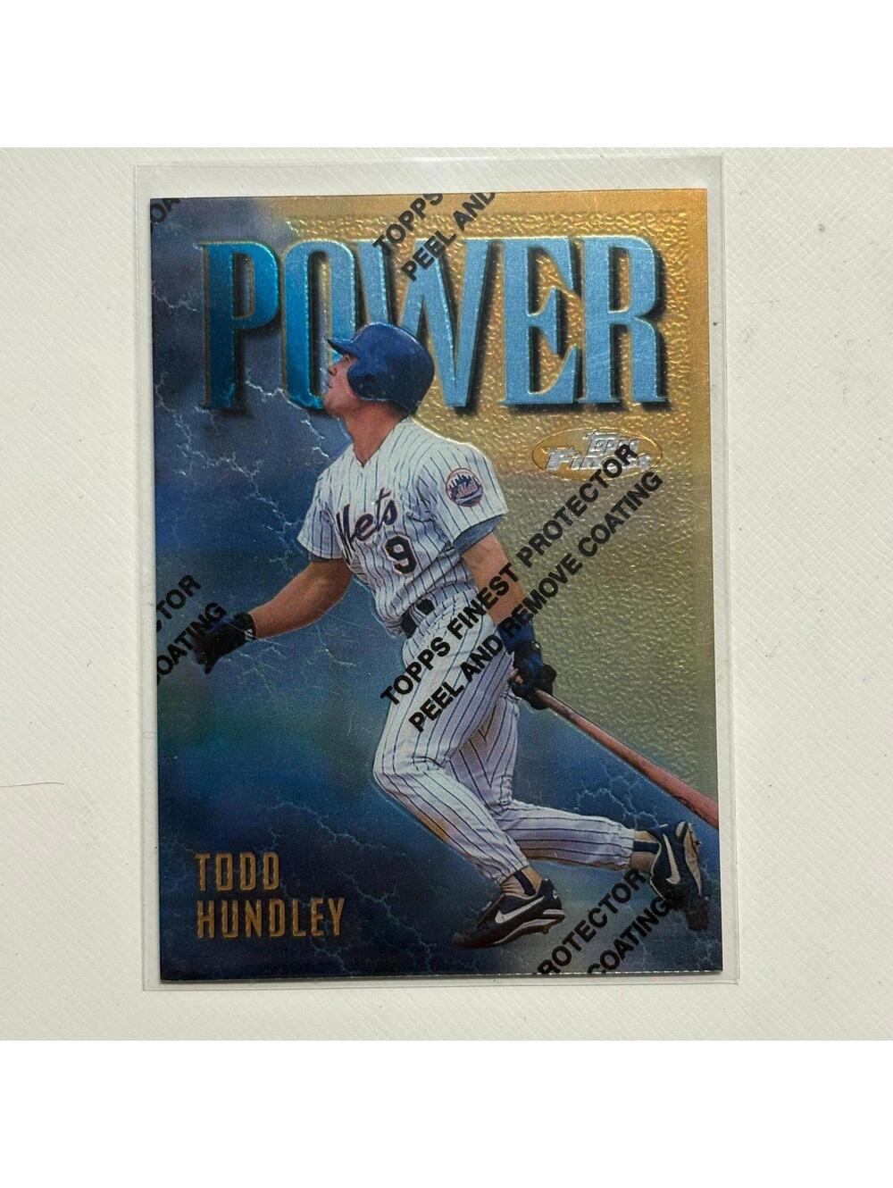 1997 Topps Finest New York Mets Todd Hundley Baseball Card